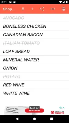Shop List android App screenshot 4